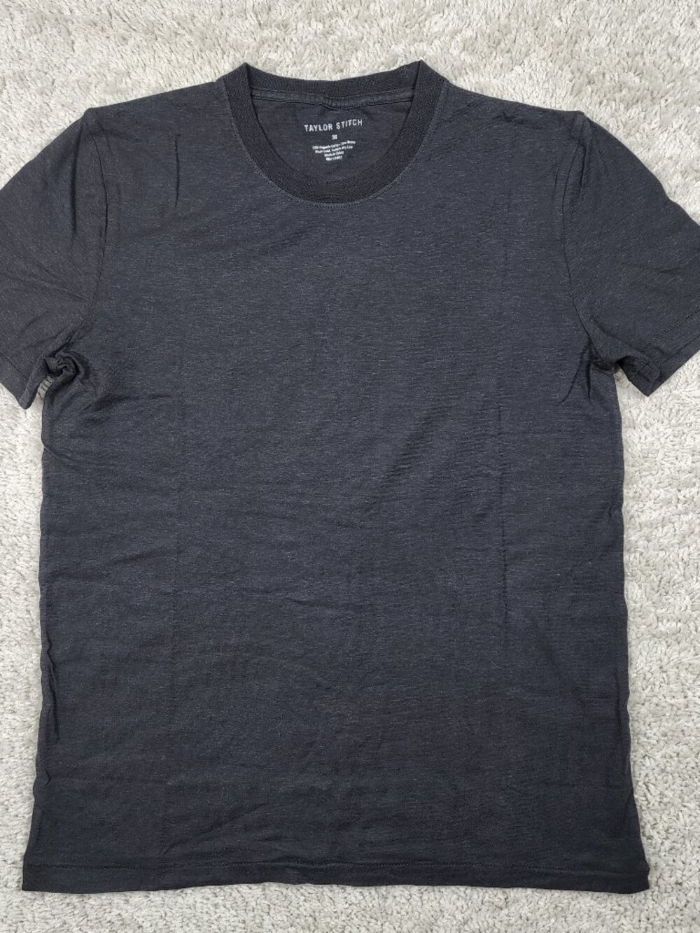 Taylor Stitch Organic Cotton Hemp Shirt Size 36 XS New Without Tags NWOT Grey 08